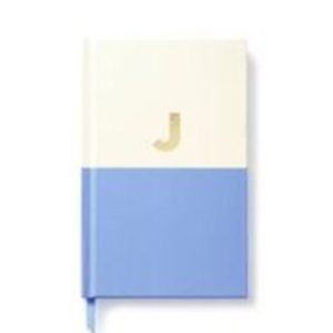 Kate Spade blue Dipped Notebook initial J nwt